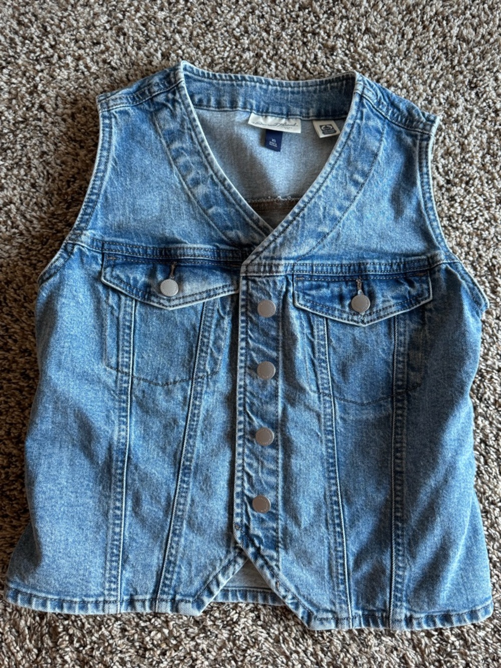 Universal Thread Light Blue Denim Vest with buttons